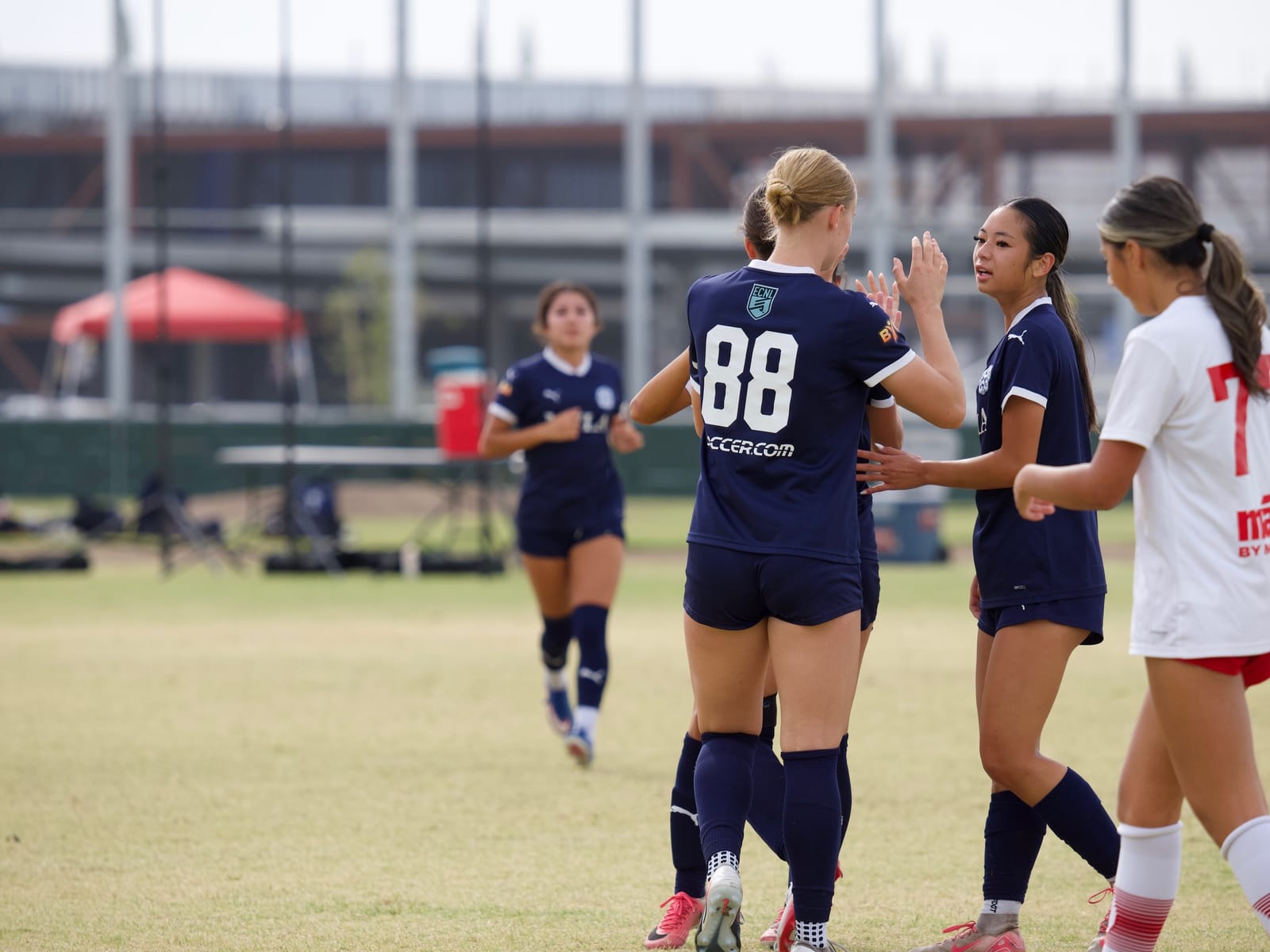 Goal celebration at COSC
